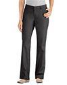 Picture of FP342BK WOMENS CURVY FIT STRAIGHT LEG STRETCH TWILL PANT - BLACK