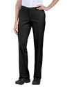 Picture of FP221 WOMENS RELAXED STRAIGHT LEG FLAT FRONT PANTS - BLACK