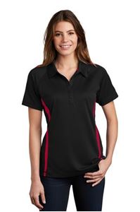Picture of LST685 LADIES POSICHARGE MICROMESH COLORBLOCK POLO